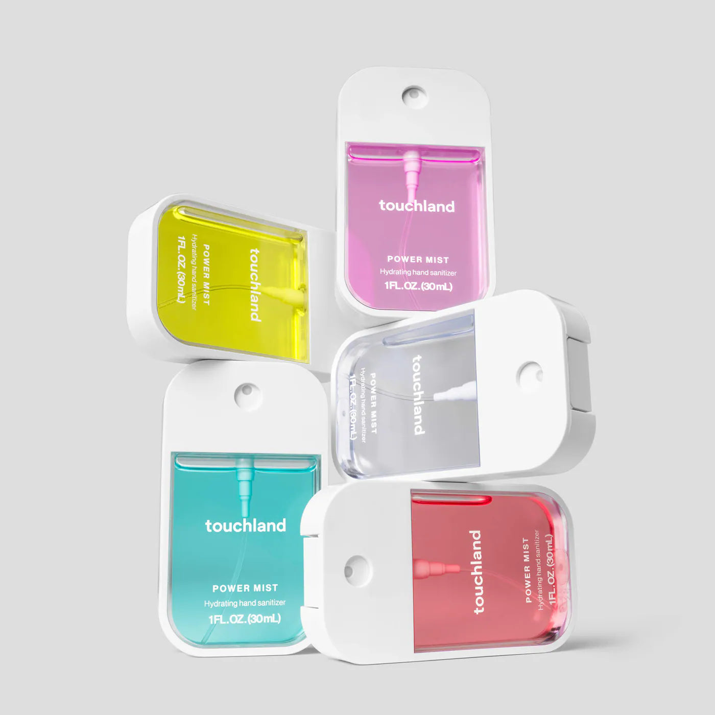 Touchland
Limited Edition Power Mist Hydrating Hand Sanitizer Top 5-Set