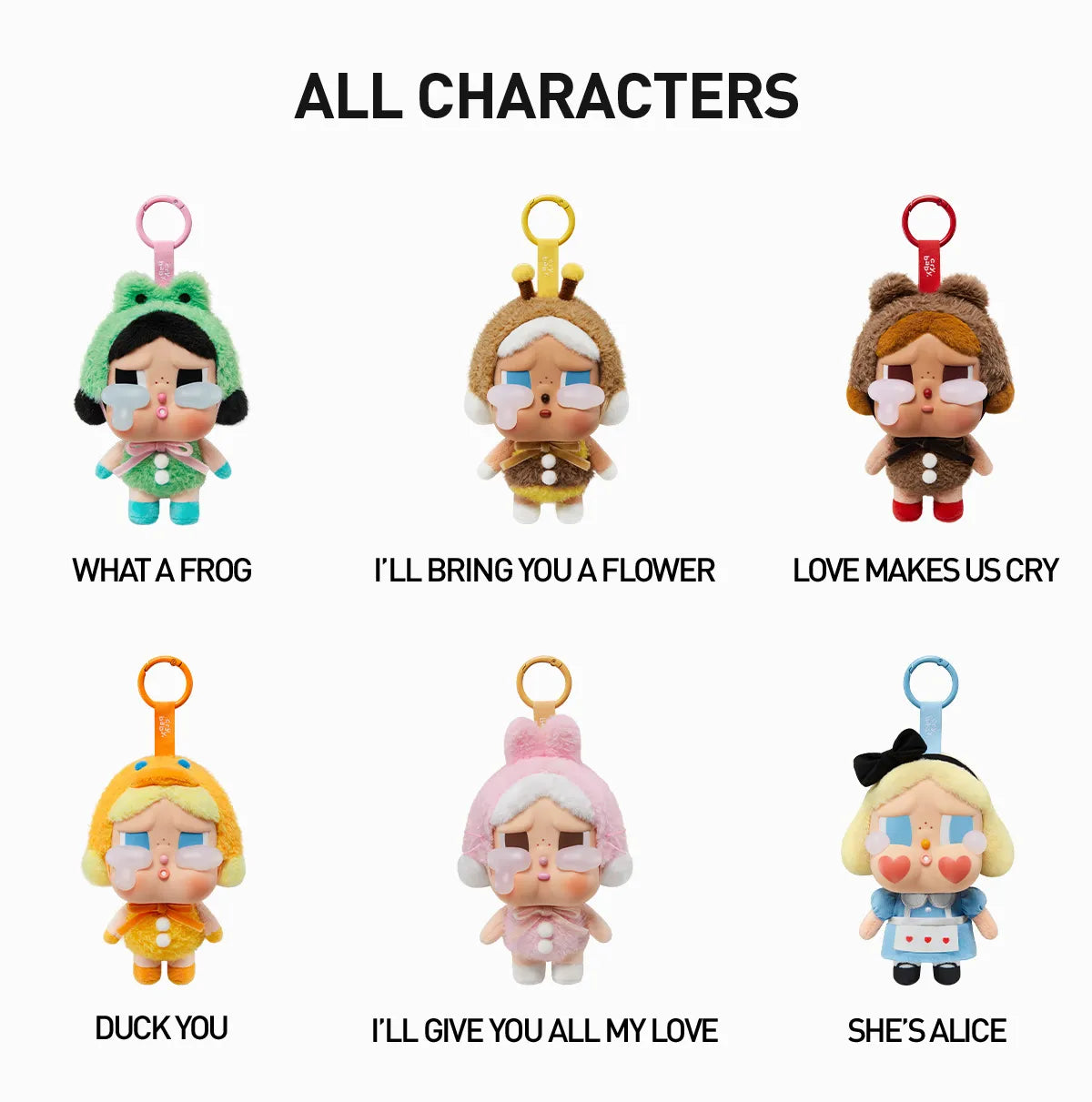 CRYBABY Crying Again Series-Vinyl Face Plush Blind Box (single box)