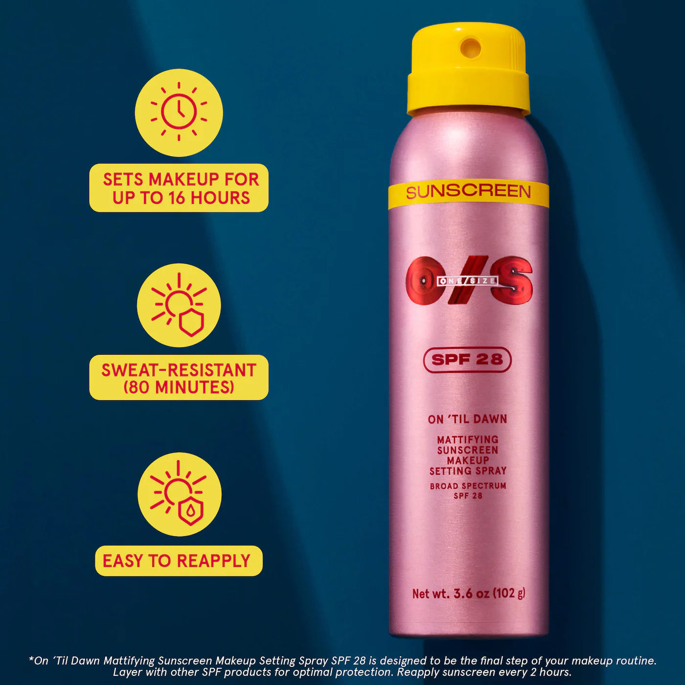 ONE/SIZE Sunscreen Makeup Setting Spray SPF 28 (pre-order)