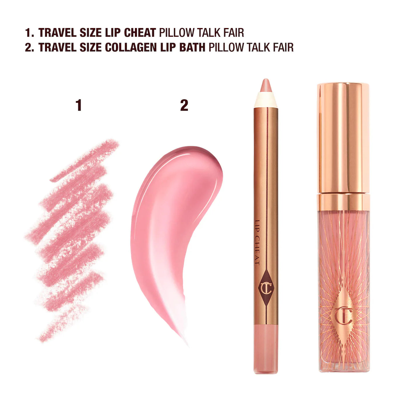 Charlotte Tilbury
Mini Pillow Talk Glossy Lip Duos