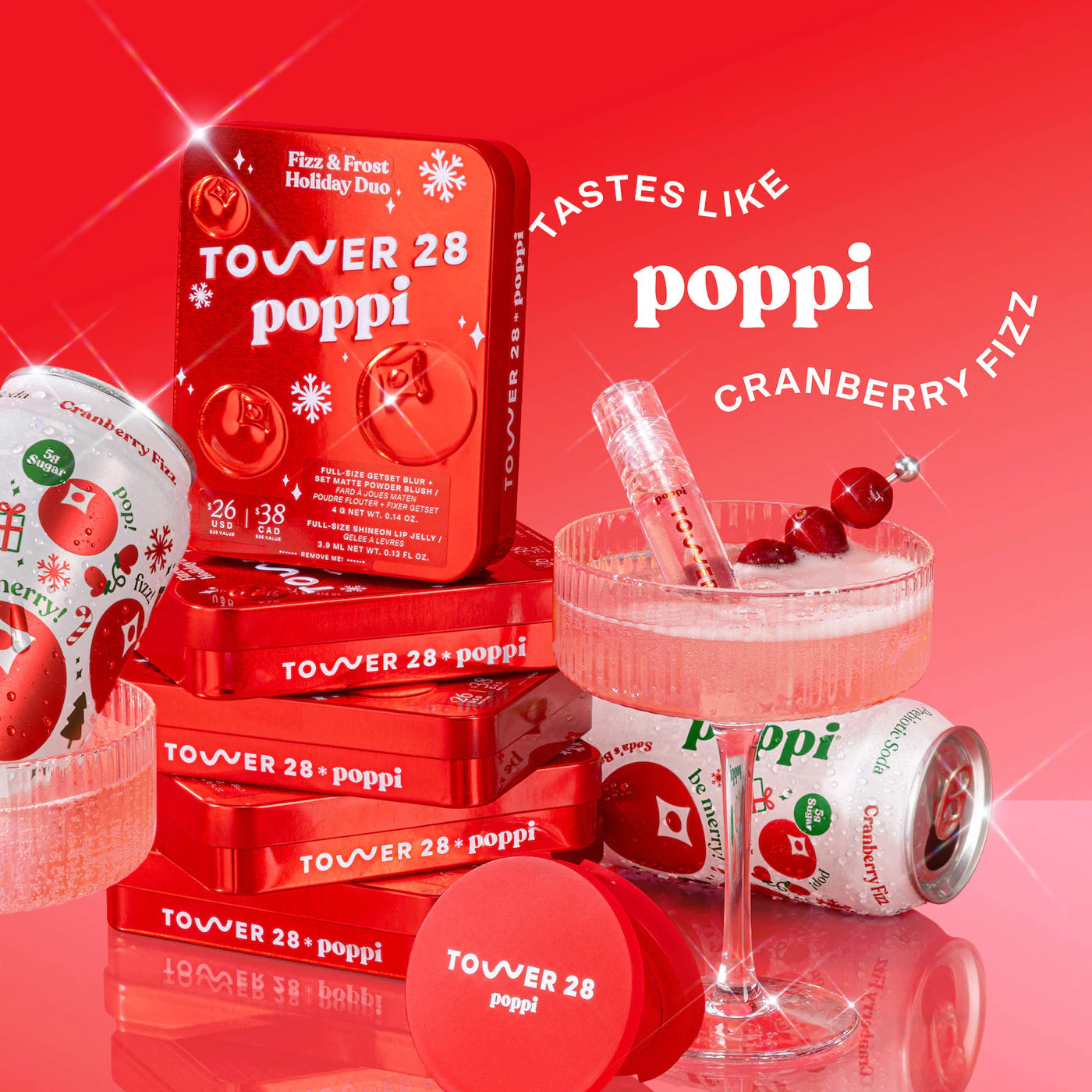 Tower 28 Beauty
Tower 28 x Poppi Fizz + Frost Holiday Duo