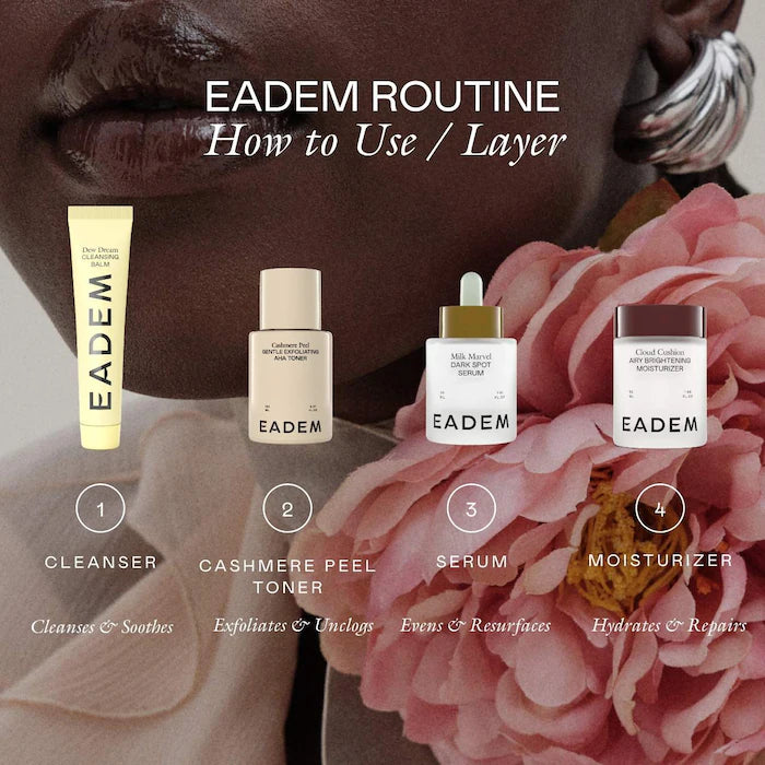 EADEM
Cashmere Peel Milky Exfoliant & Hydrating Essence