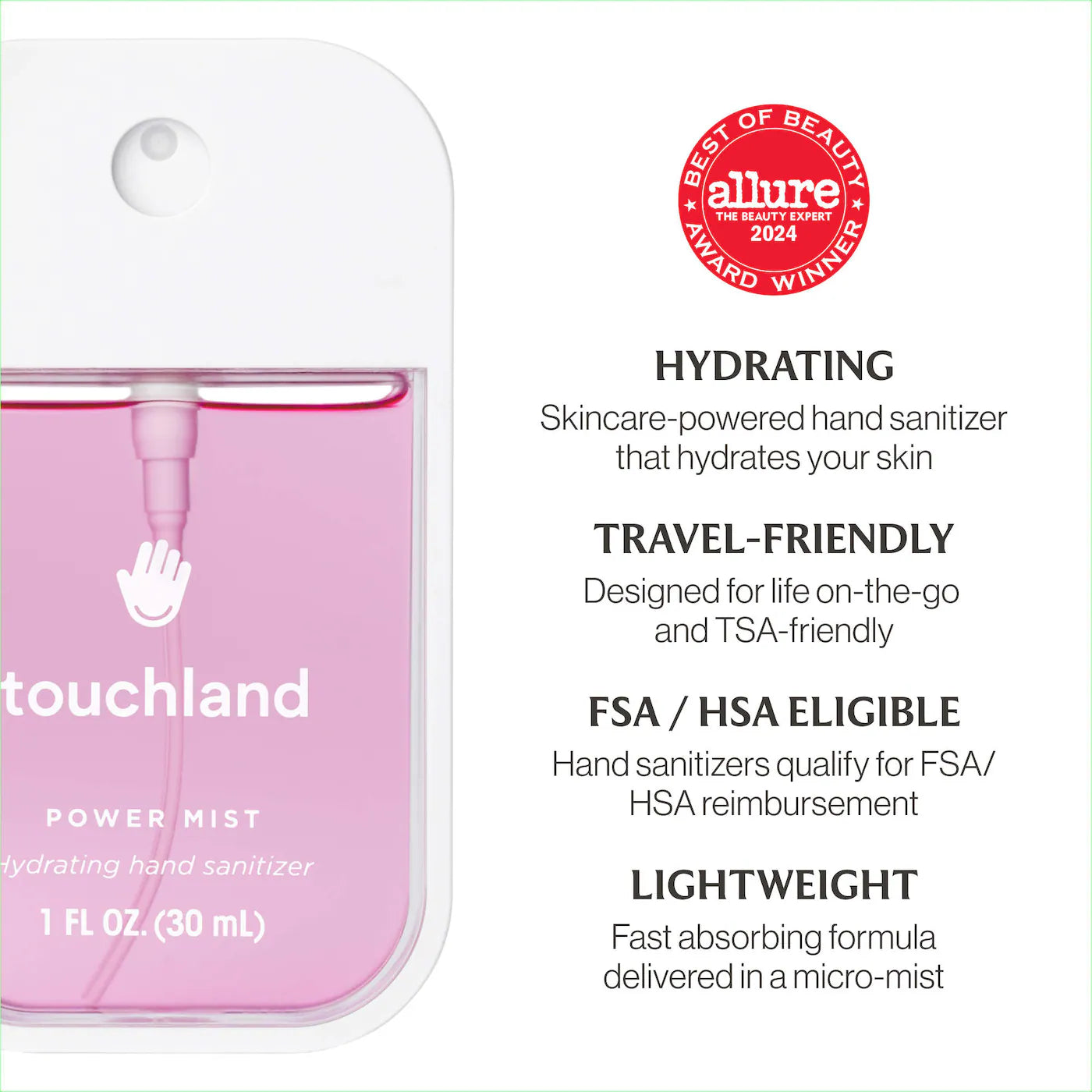 Touchland
Limited Edition Power Mist Hydrating Hand Sanitizer Top 5-Set