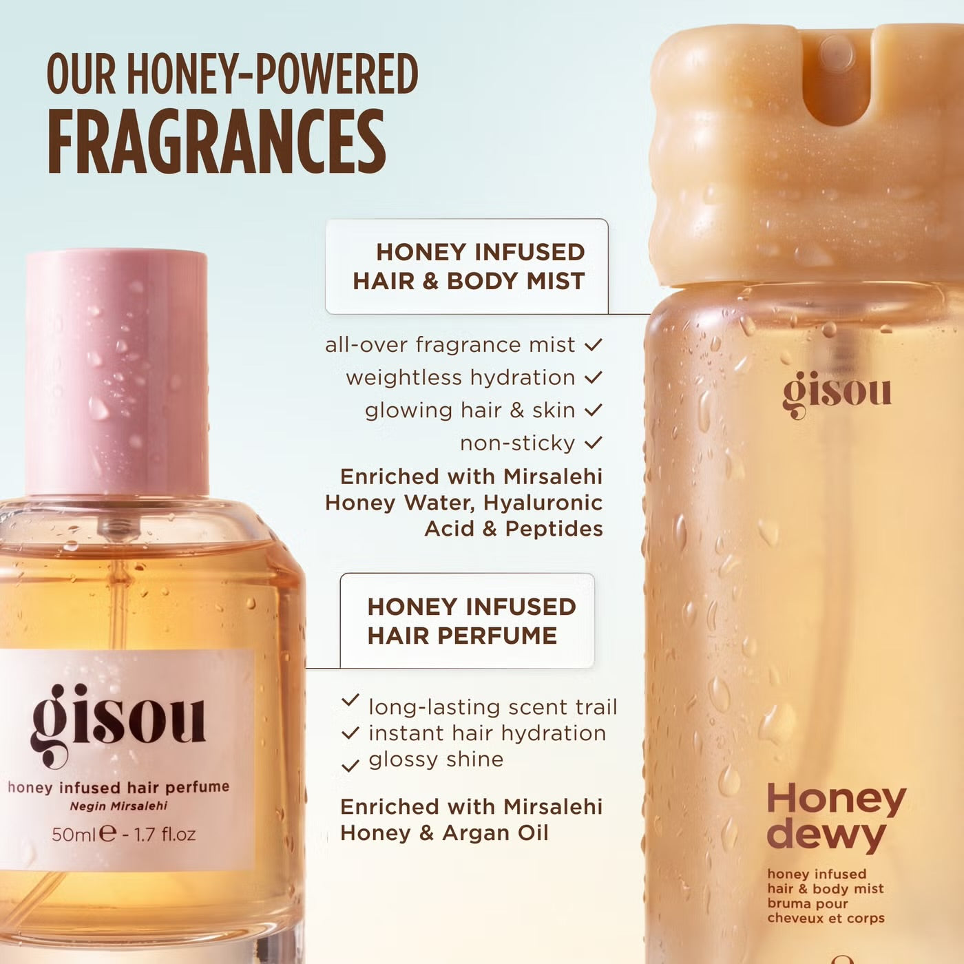 GISOU
Gisou Honey Infused Hair & Body Mist 100ml - Honey Dewy