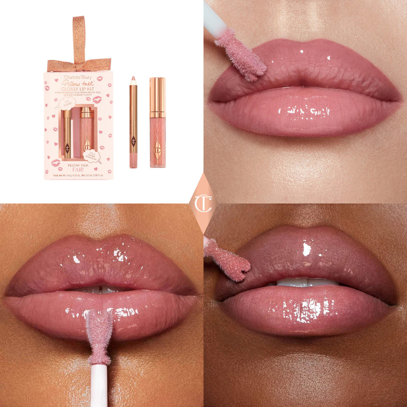 Charlotte Tilbury
Mini Pillow Talk Glossy Lip Duos