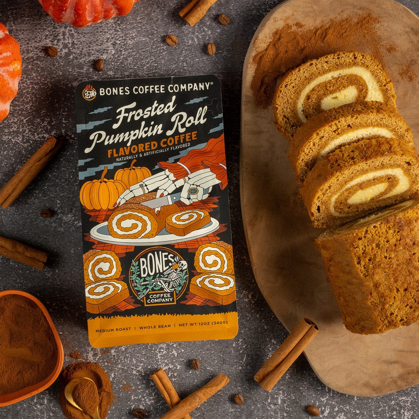 Frosted Pumpkin Roll | 12oz