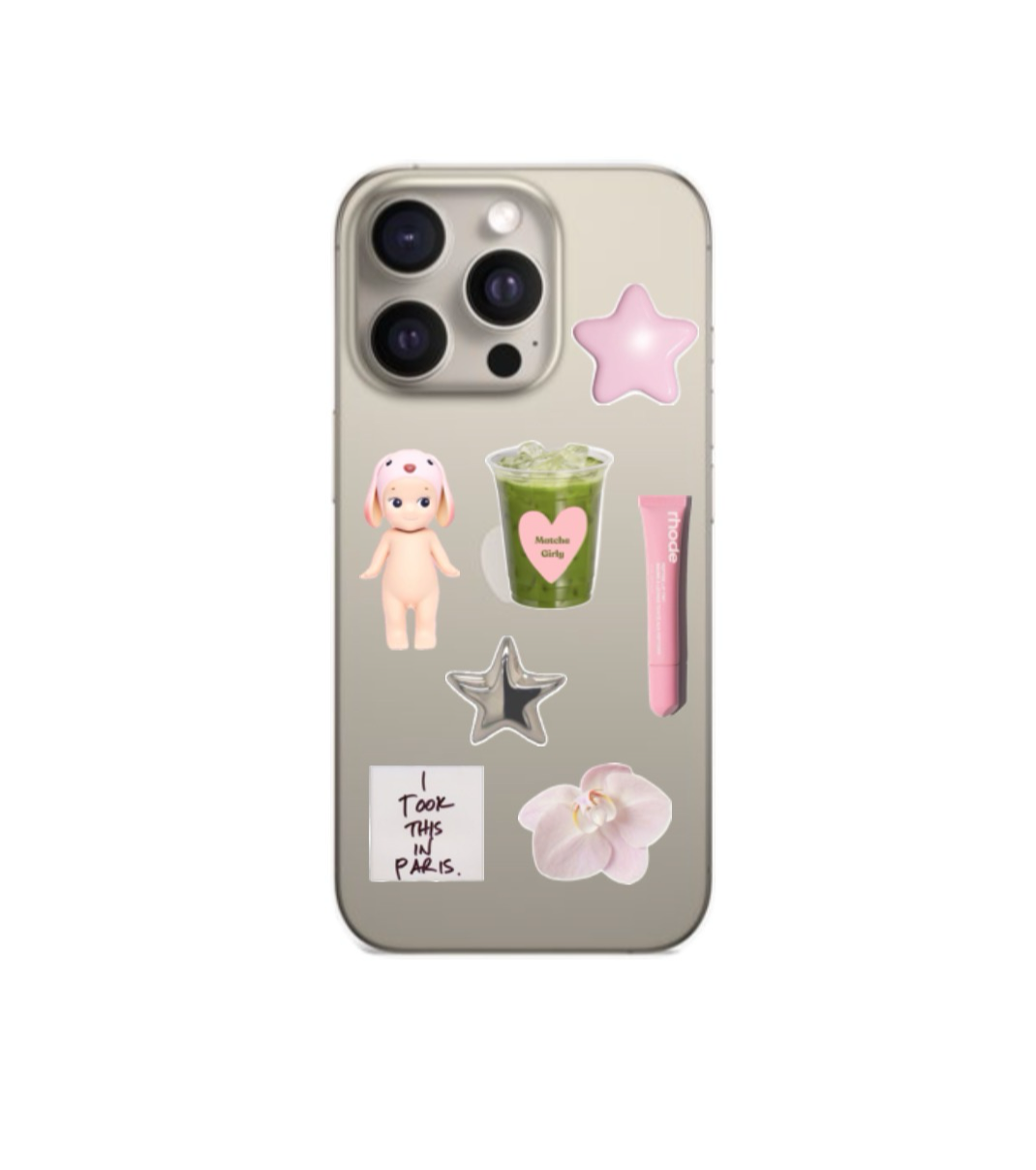 3D day dreaming girls stickers #1