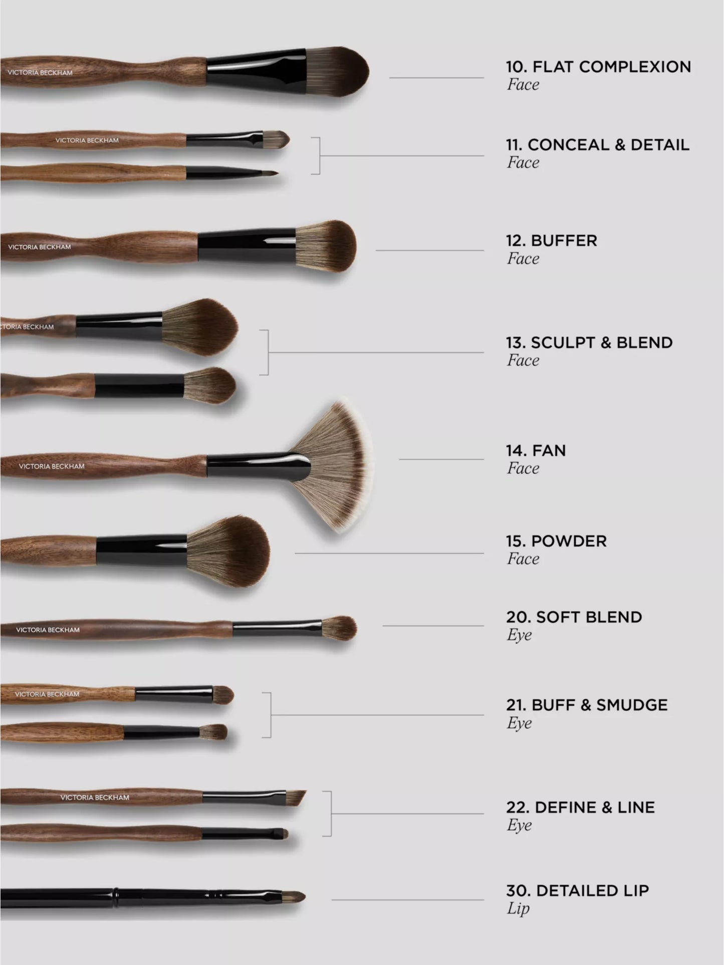 VICTORIA BECKHAM BEAUTY
Flat Complexion Make-Up Brush Collection