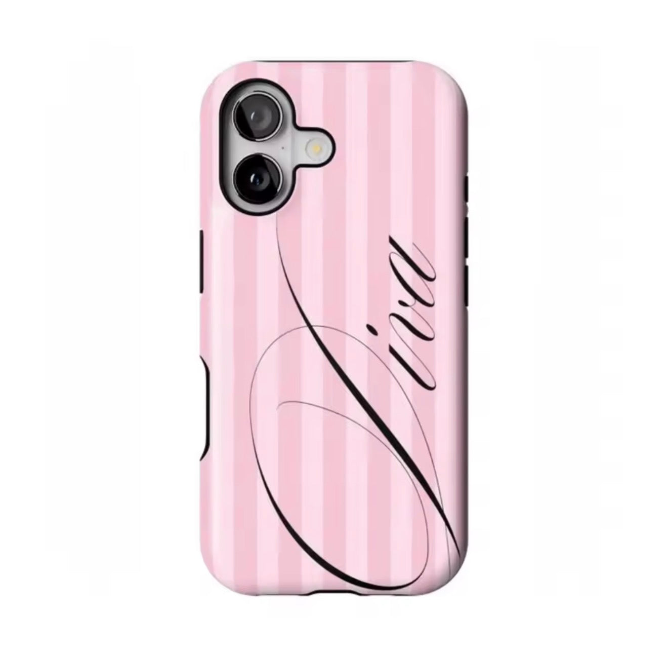 Diva pink stripes Phone case