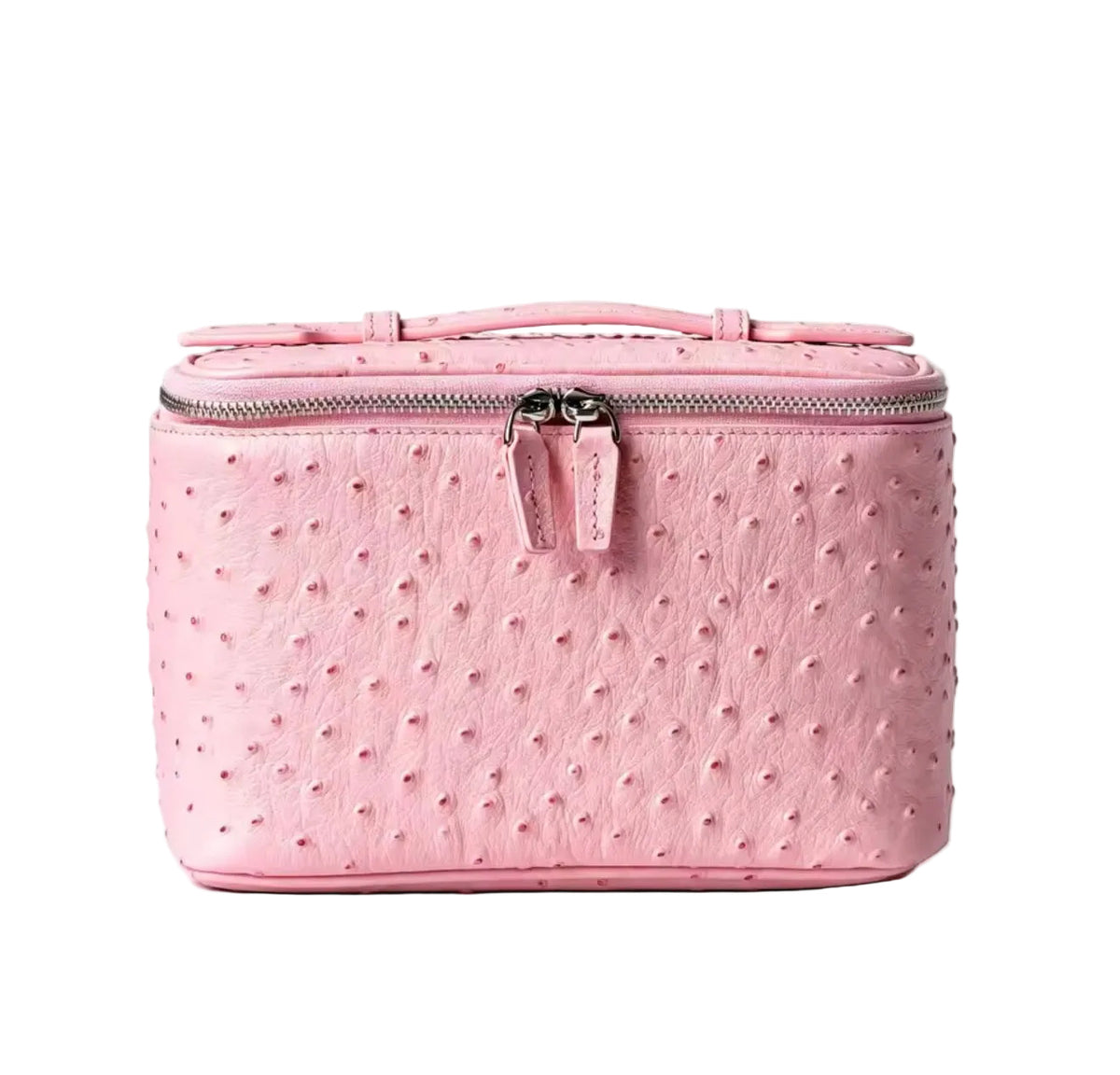 Ostrich pattern makeup bag