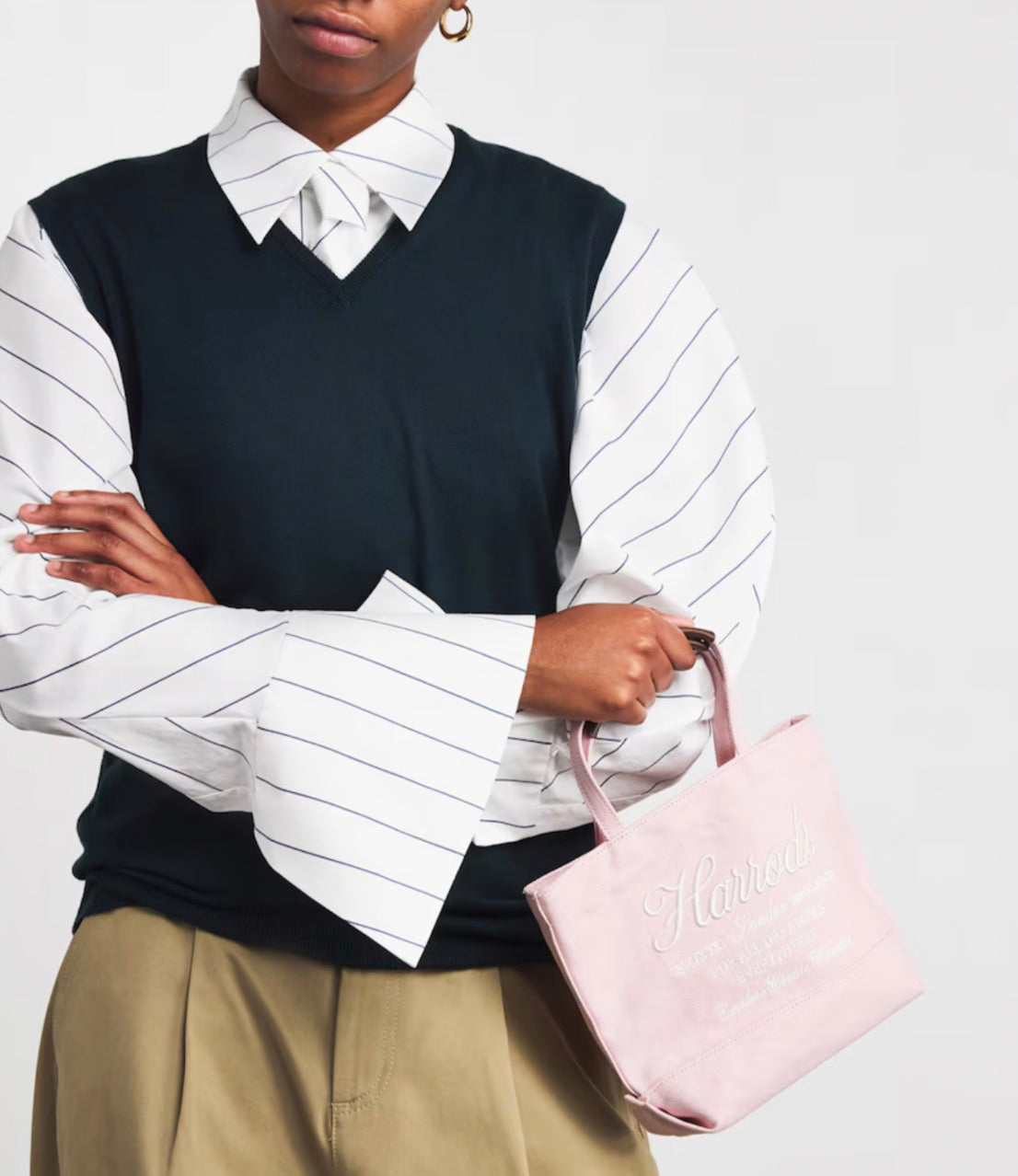 HARRODS
Small Embroidered Logo Tote Bag