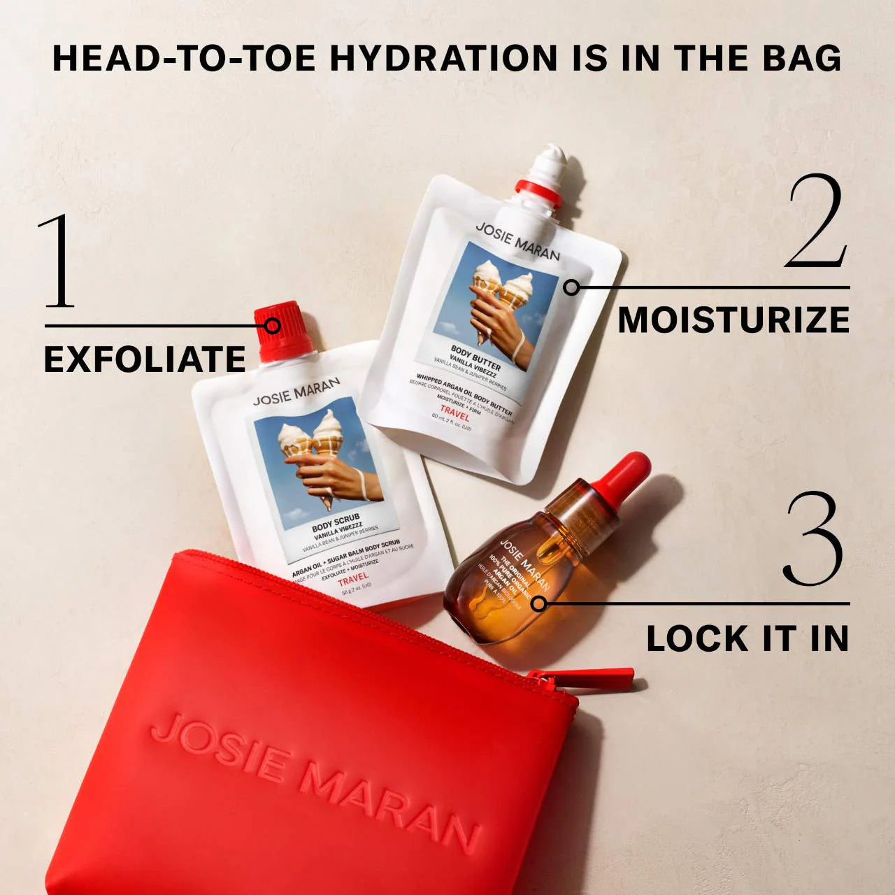 Josie Maran The Babies 3-Piece Hydration Travel Trio (pre-order)