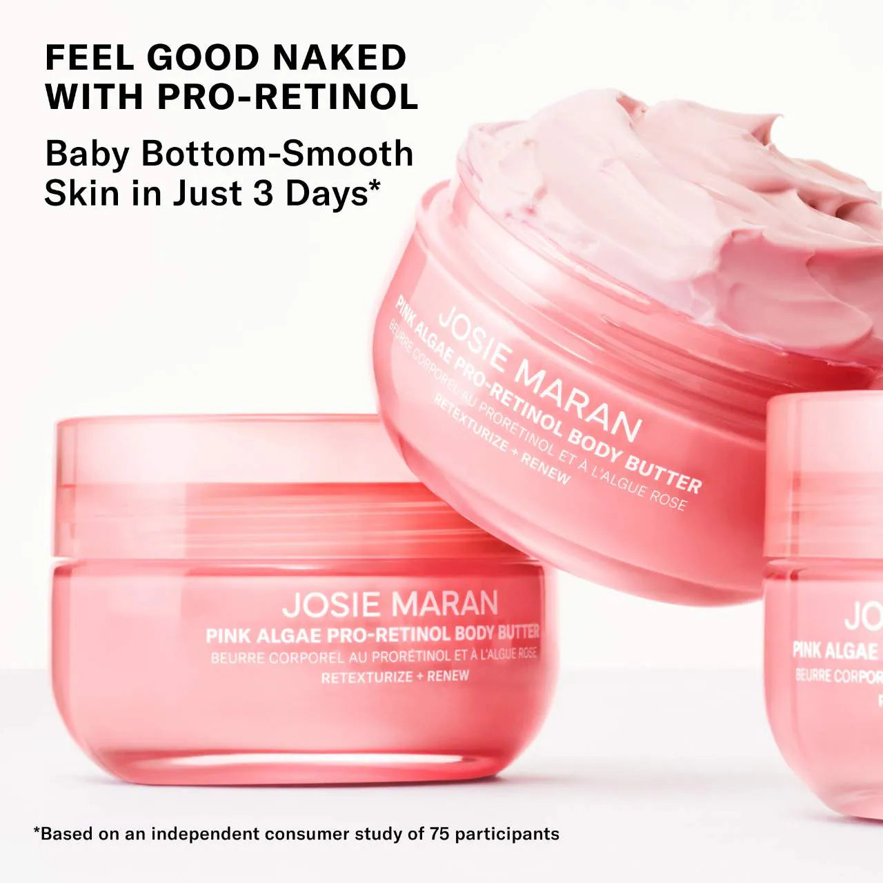 Josie Maran Pink Algae Pro-Retinol Body Butter for Anti-Aging and KP (pre-order)