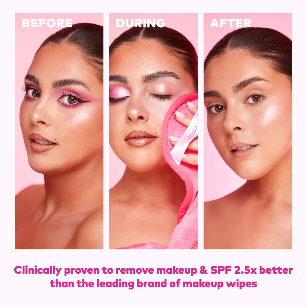 The Original MakeUp Eraser
Mini MakeUp Eraser® PRO Pink Reusable Makeup Remover