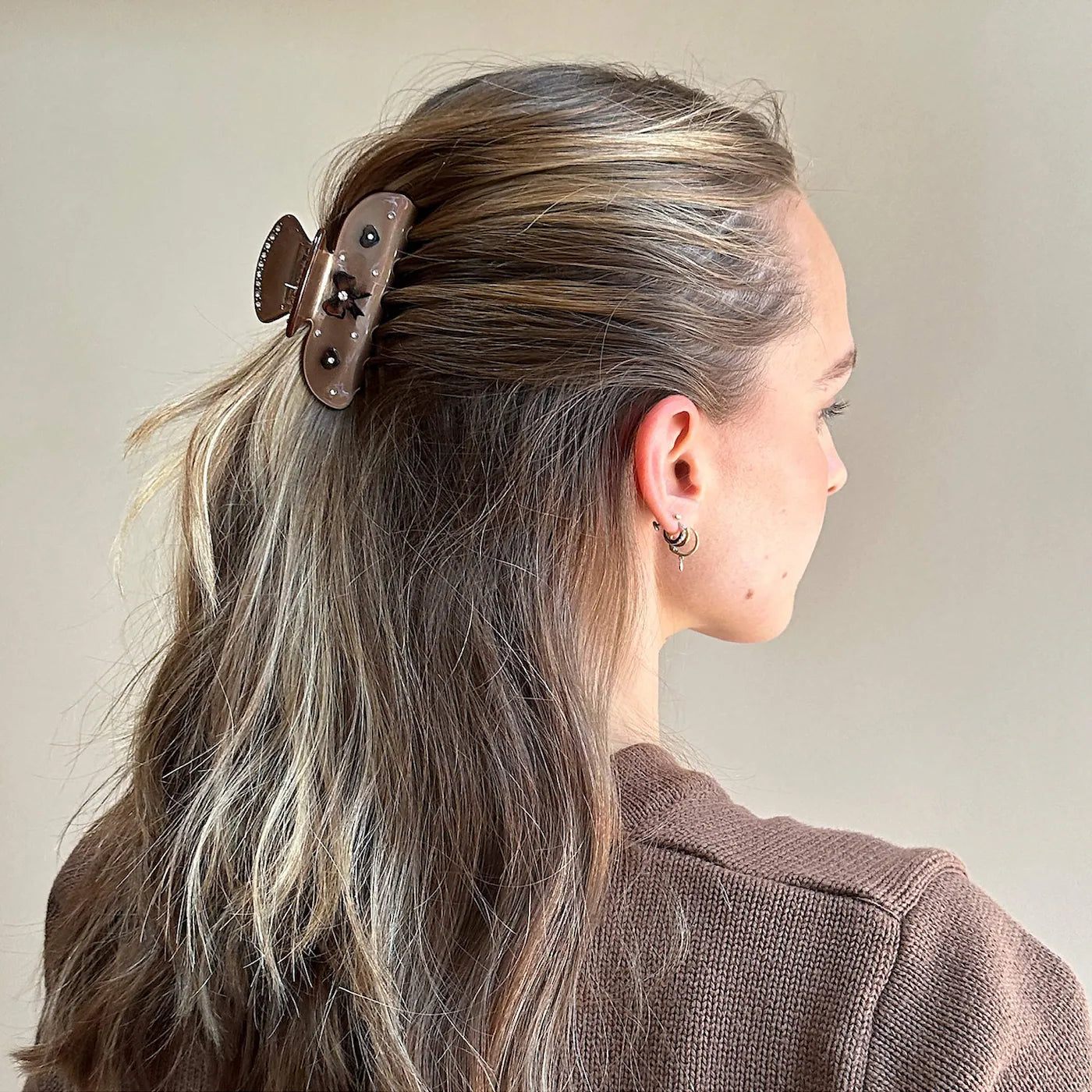Emi Jay
Sweetheart Hair Claw Clip in Cocoa Cashmere