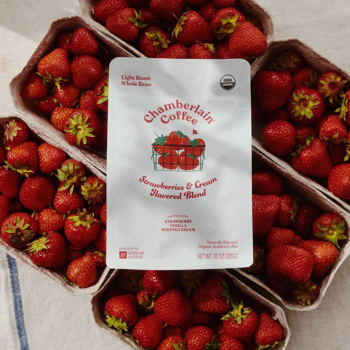 Organic Strawberries & Cream Blend