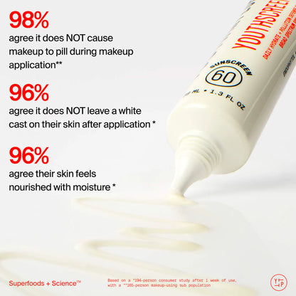 Youth To The People 
Youthscreen™ Daily Hydration + Pollution Defense Invisible Broad Spectrum Sunscreen SPF 60