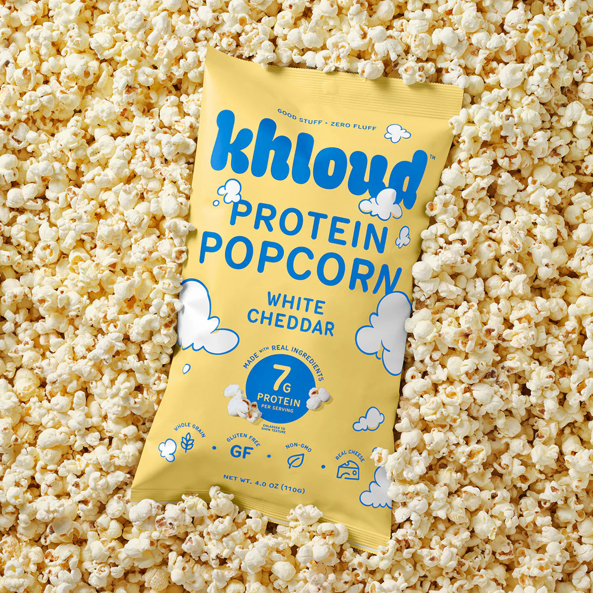 Khloud WHITE CHEDDAR PROTEIN POPCORN