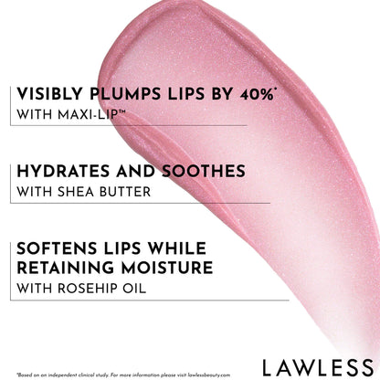LAWLESS 
Forget The Filler Lip Plumper Line Smoothing Gloss