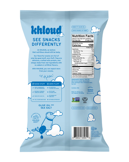 Khloud OLIVE OIL AND SEA SALT PROTEIN POPCORN