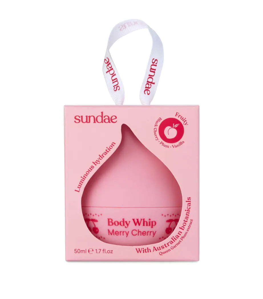 SUNDAE BODY
Merry Cherry Body Whip (50ml)