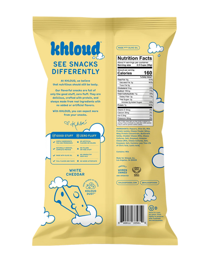 Khloud WHITE CHEDDAR PROTEIN POPCORN