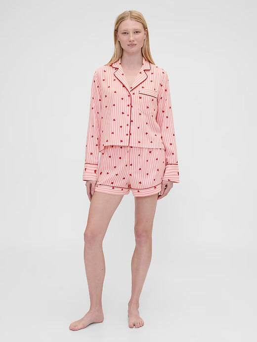 Gap × Summer Fridays Flannel Hearts PJ Boxer Shorts