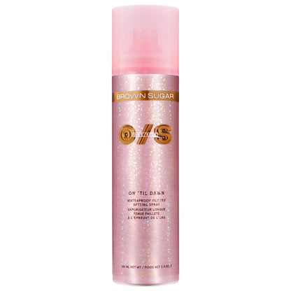ONE/SIZE by Patrick Starrr 
On 'Til Dawn Waterproof Glitter Setting Spray - Brown Sugar