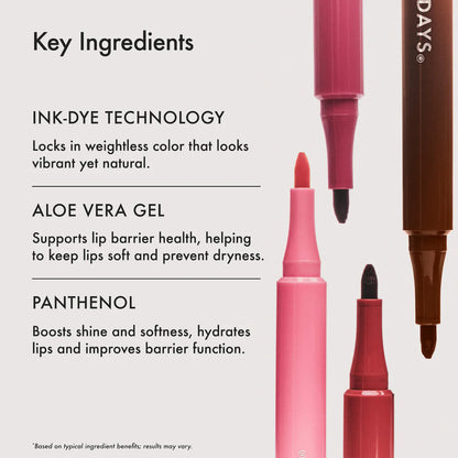 Summer Fridays 
Flushed Lip Stain 12HR Transfer-Proof Lip Tint