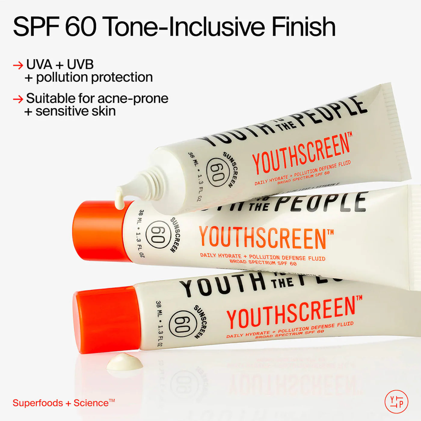 Youth To The People 
Youthscreen™ Daily Hydration + Pollution Defense Invisible Broad Spectrum Sunscreen SPF 60