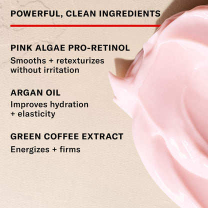 Josie Maran 
Pink Algae Pro-Retinol Brightening + Firming Eye Cream