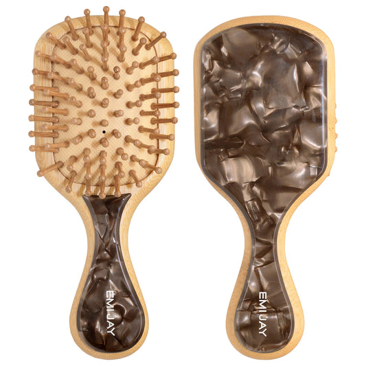 Emi Jay 
Mini Paddle Hair Brush in Toasted Sugar