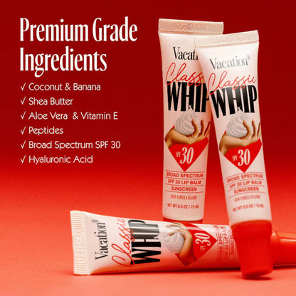 Vacation 
Classic Whip Lip SPF 30 Lip Balm