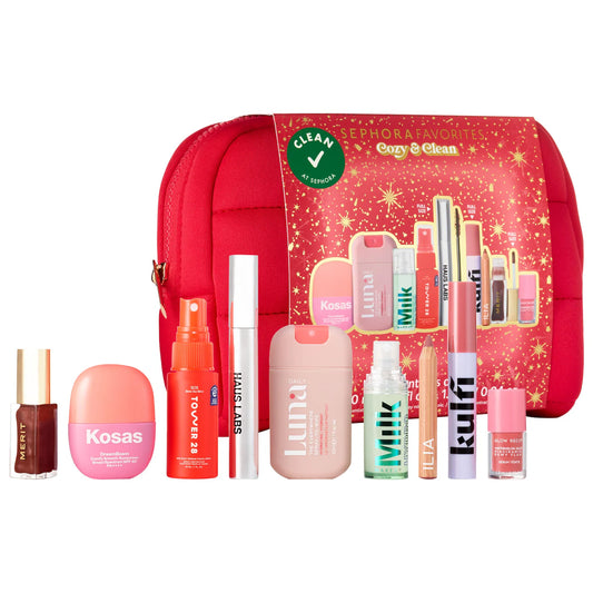 Sephora Favorites 
Cozy & Clean Makeup Value