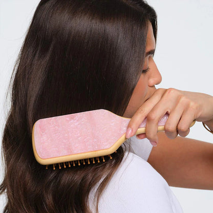 Emi Jay 
Bamboo Paddle Hair Brush in Pink Sugar