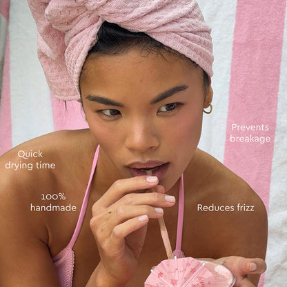Emi Jay 
Heavenly Hair Towel in Lychee Baby