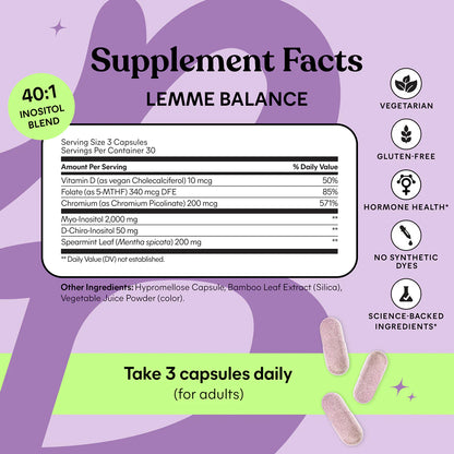 LEMME BALANCE HORMONE SUPPORT CAPSULES
