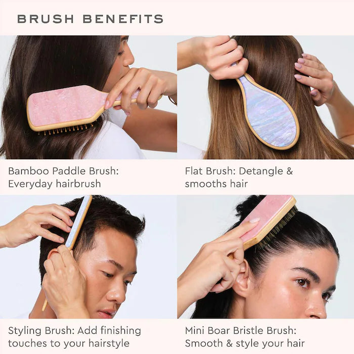 Emi Jay 
Bamboo Paddle Hair Brush in Pink Sugar