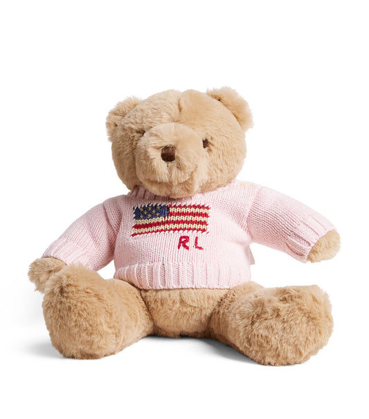 RALPH LAUREN
Pink Flag Sweater Polo Bear