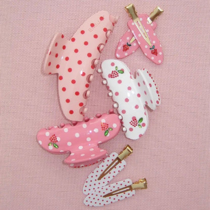 POPSTAR CLIPS IN SWEET BERRY DOT