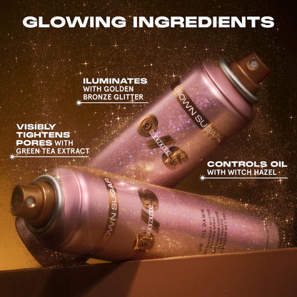 ONE/SIZE by Patrick Starrr 
On 'Til Dawn Waterproof Glitter Setting Spray - Brown Sugar