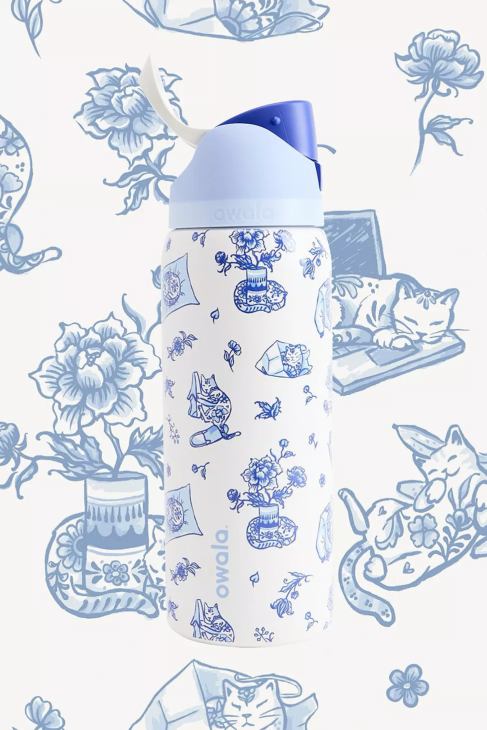 Owala Delft Cat FreeSip