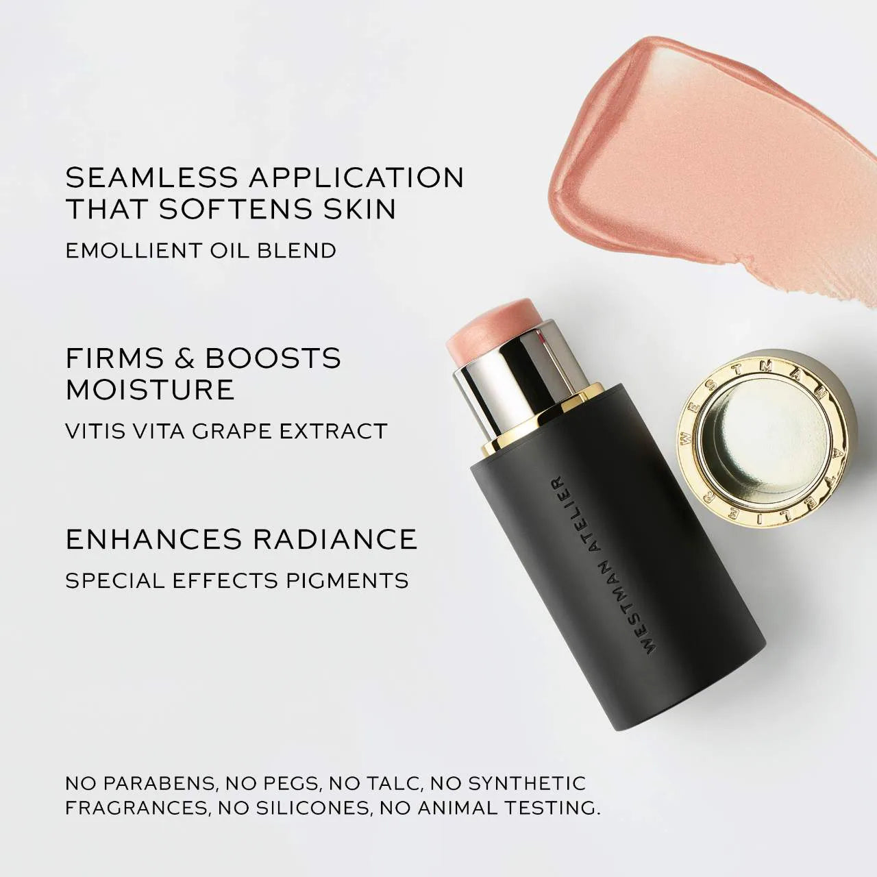 Westman Atelier 
Lit Up Glassy Gel Highlighter Stick