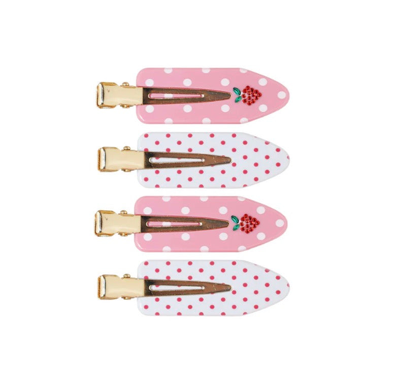 POPSTAR CLIPS IN SWEET BERRY DOT