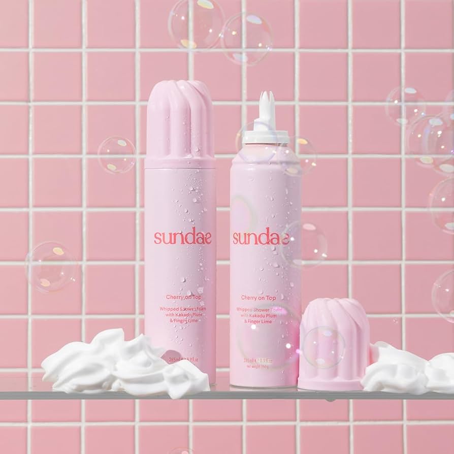 Sundae Cherry with Plum Whipped Shower Foam