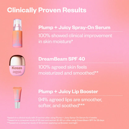 Kosas 
Plump + Juicy Makeup Prep Skincare Set