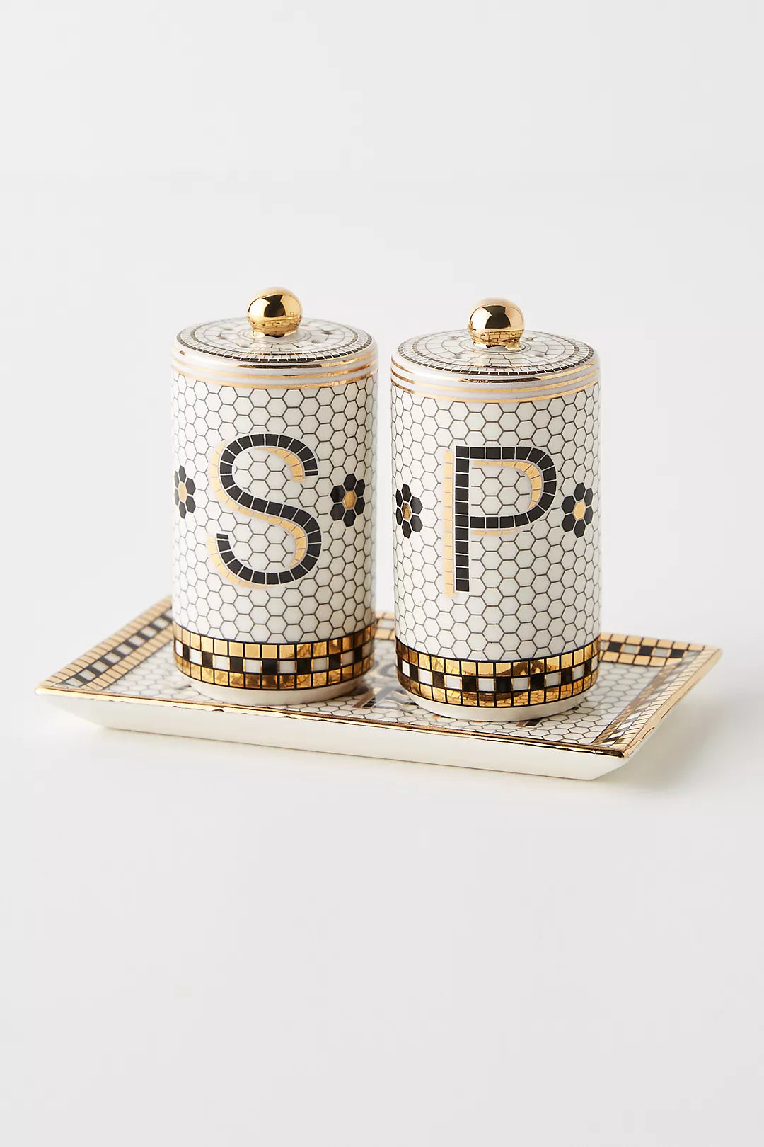 Bistro Tile Salt & Pepper Shakers