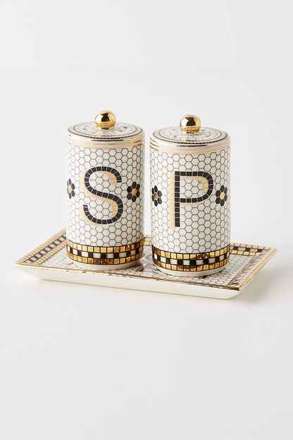 Bistro Tile Salt & Pepper Shakers