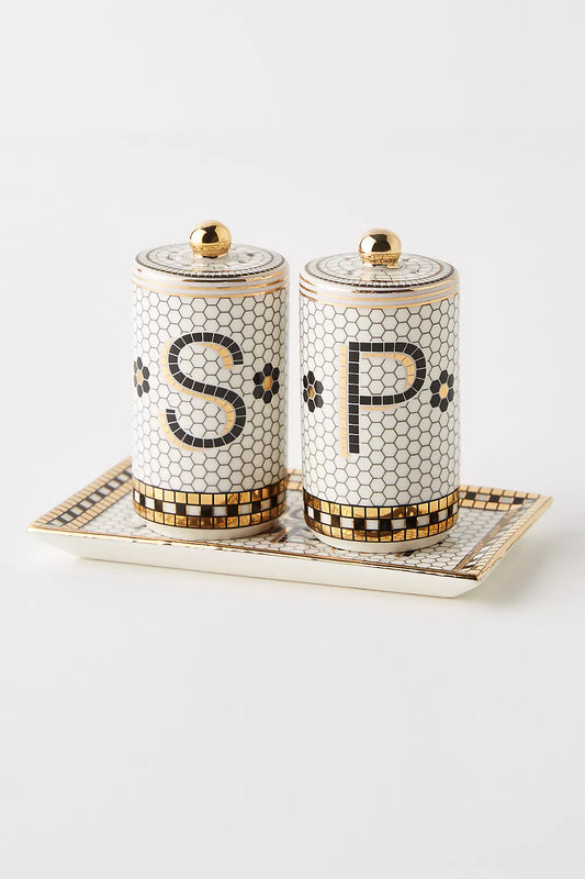 Bistro Tile Salt & Pepper Shakers