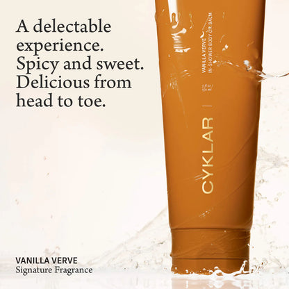 CYKLAR 
Vanilla Verve In-Shower Body Oil Balm with Ceramides
